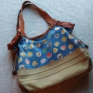 Donated. Fossil canvas handbag